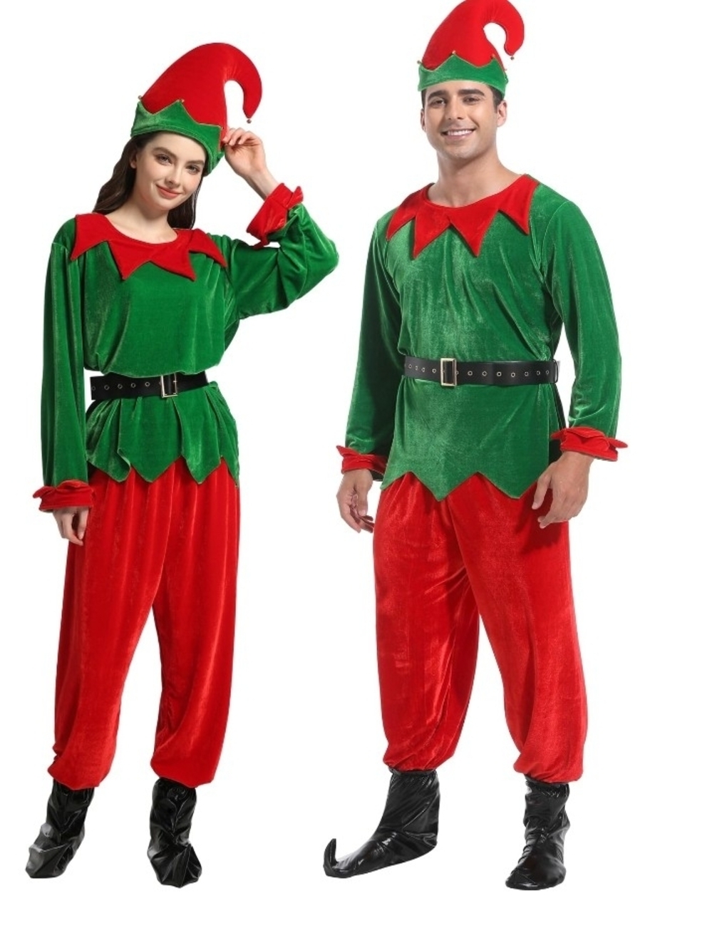 Adult Unisex Elf Costume – Unisex Cheeky Elf Christmas Fancy Costume Size 2XL